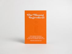 The Missing Ingredient on Behance #business #card #food #logo #layout #gfsmith #foil