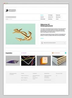 Websites We Love — Göteborgstryckeriet #design #web #webdesign