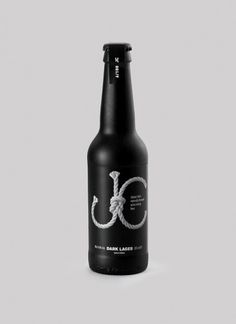 TomatDesign / JC dark lager #beer #bottle #packaging #drink #black #label #lager