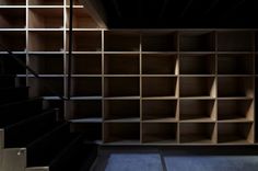 Rouge / APOLLO Architects & Associates | ArchDaily #bookcases #libraries #interiors #wood #architecture #stairs