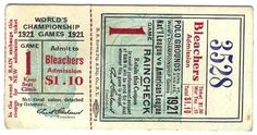 a time to get: Vintage Baseball Tickets #baseball #vintage