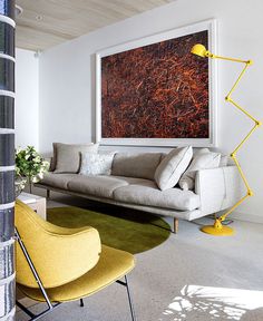 Brick House with Smooth Curves brick house living room #interior #design #decor #living #room