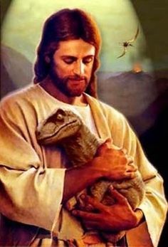 FFFFOUND! | While you weren't listening - these things reminded me of you #jesus #velociraptor