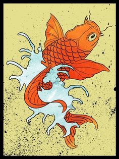 Solo 71 | The art of Dave Behm #vector #fish #japanese #koi #tattoo #poster #japan