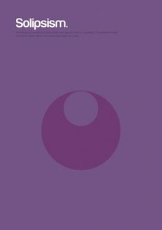 Major Movements in Philosophy as Minimalist Geometric Graphics | Brain Pickings #solipsism #poster