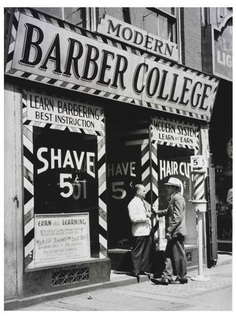 Image result for vintage barber shop front signage