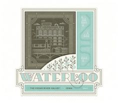 Waterloo - The Everywhere Project #stamp #design #label #illustration #luggage