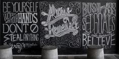 CJWHO ™ (scott biersack | inspirational chalkboard...) #design #chalkboard #illustration #art #typography
