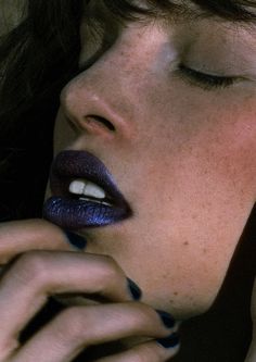 A God's Weeping #blue #lips #freckles #beauty