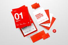 Helvetia Trust by Anagrama #branding #red #graphic design
