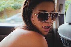 CONSIDER:THIS: Inspiration #tongue #sunglasses #sexual #girl