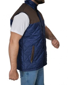 Alex Roe The 5th Wave Diamond Quilted Vest (2) F-R