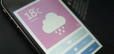 Free Weather App UI PSD for Designer