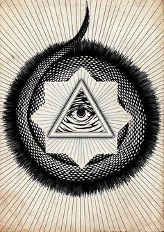Illuminati #eye #hex #symbol #snake