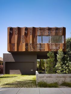 Inspiring Walnut Residence Embodying Unique Perforations #architecture #california