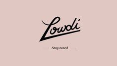 Lowdi logo #lowdi #type #logo #typography
