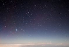 n a s a:Comets from 47,000 Feet Credit: Jeremie Vaubaillon, Caltech, NASA #blue #space #sky