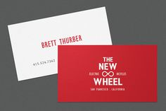 The New Wheel #bikes #business #branding #card #identity #logo