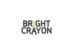 Bright Crayon Logo #bright #branding #school #design #app #identity #pre #logo #crayon #drawing #technology #green