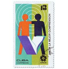 grain edit · Cuba Expo 70 Stamps #cuba #stamps #1970s #ephemera