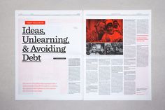 Editorial Design Inspiration: 99U Magazine #design #graphic #editorial #typography