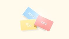 The Design Blog #business #pink #card #yellow #logo #identity #blue