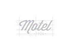 Motel hotel branding / brand identity on Behance #font #line #design #motel #black #logo