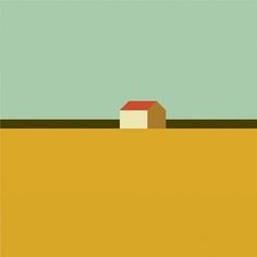 Landschaft Mit Haus - but does it float #painting