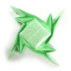 How to make a simple tessellation of origami frog (http://www.origami-make.org/howto-origami-frog.php)
