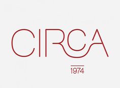 Cica 1974 (mkn design - Michael Nÿkamp) #font #circa #around #red #and #in #clean #gray #approximately #1974