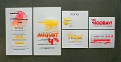 Design Work Life » cataloging inspiration daily #invitation #new #gradient #york #wedding #neon