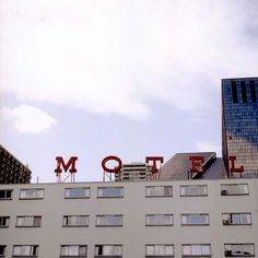 we love typography. a place to bookmark and savour quality type-related images and quotes #sign #motel #neon #typography
