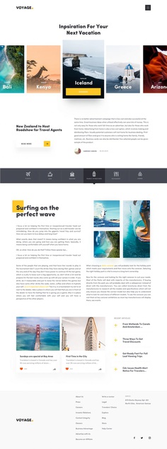 Travel Article Page by Faria