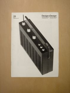 Design+Design 26 (via Alphanumeric.) #products #design #graphic #des #braun #magazine