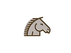Horse #flat #vector #horse #branding #linework #illustration #logo