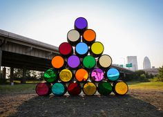 Upriver/Downriver is a site-specific installation in Louisville by Mark Reigelman II.