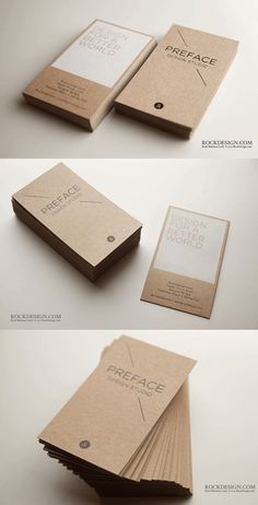 branding identity package / Eco Paper Business Card #identity #stationary