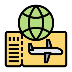 See more icon inspiration related to ticket, travel, flight, plane, ticket flight, globe earth, plane ticket, airplane ticket, vacations, transportation, airplane, tickets, air, holidays and transport on Flaticon.