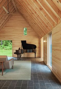 Five wooden cottages for Marlboro Music Festival