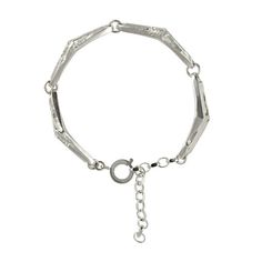 Via Volturno bracelet | SMITH/GREY #mens #accessories #white #b&w #silver #damaged #black #texture #jewellery #men #jewelry #and #fashion #ring #grey