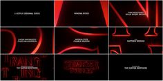 #stranger #things #netflix #title #sequence