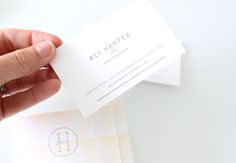 Business Card, simple typography #aliharper