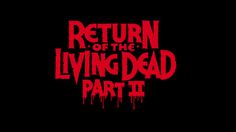 Return of the living dead part 2 1988 movie poster typography #movie #of #horror #living #the #posters #return #dead