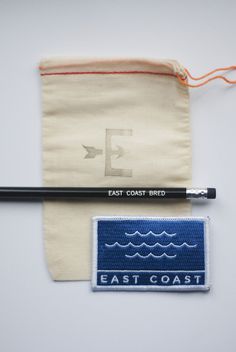 East Coast Bred #packaging #design #patch #pencil #east
