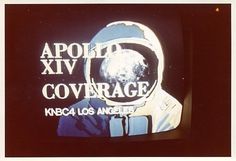 What Was On (In Space) Photographs of space missions on TV #apollo #space #moon