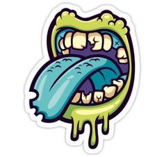 Zombie Mouth by cronobreaker #illustration #sticker