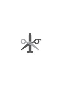 Scissor Plane Logo by Aaron Eiland #logo