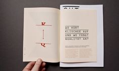 Klischee und Qualität. Wendecomic und Doku — Paul Schneider, Grafikdesign #brochure #typography