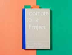 Footnote to a Project* | OK RM #design #graphic