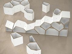 Low shelf assembly | Flickr - Photo Sharing! #fabrication #parametric #design #digital #furniture #hopf #andreas